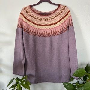 Sundance | Lavender Fair Isle Sweater